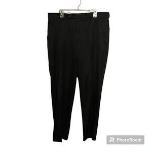 Mens Northern Comfort Black Dress Pants (Flat Front) 38x34 Office Work Career